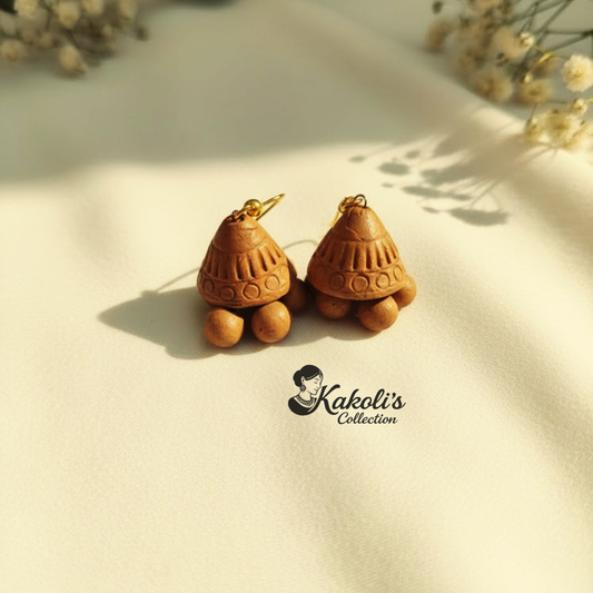 DIY Unpainted Base Terracotta Jhumka Earrings