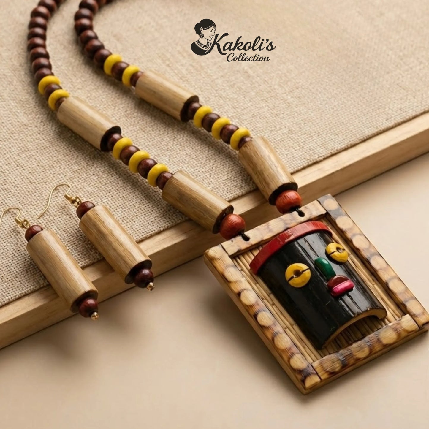 Tribal Rhythm Bamboo Totem Jewelry Set