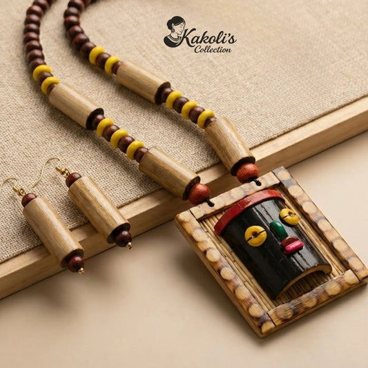 Tribal Rhythm Bamboo Totem Jewelry Set