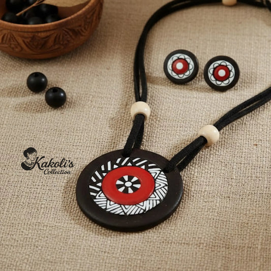 Urban Zenith Terracotta Necklace & Earrings Set