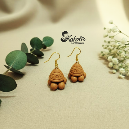 DIY Unpainted Base Terracotta Jhumka Earrings
