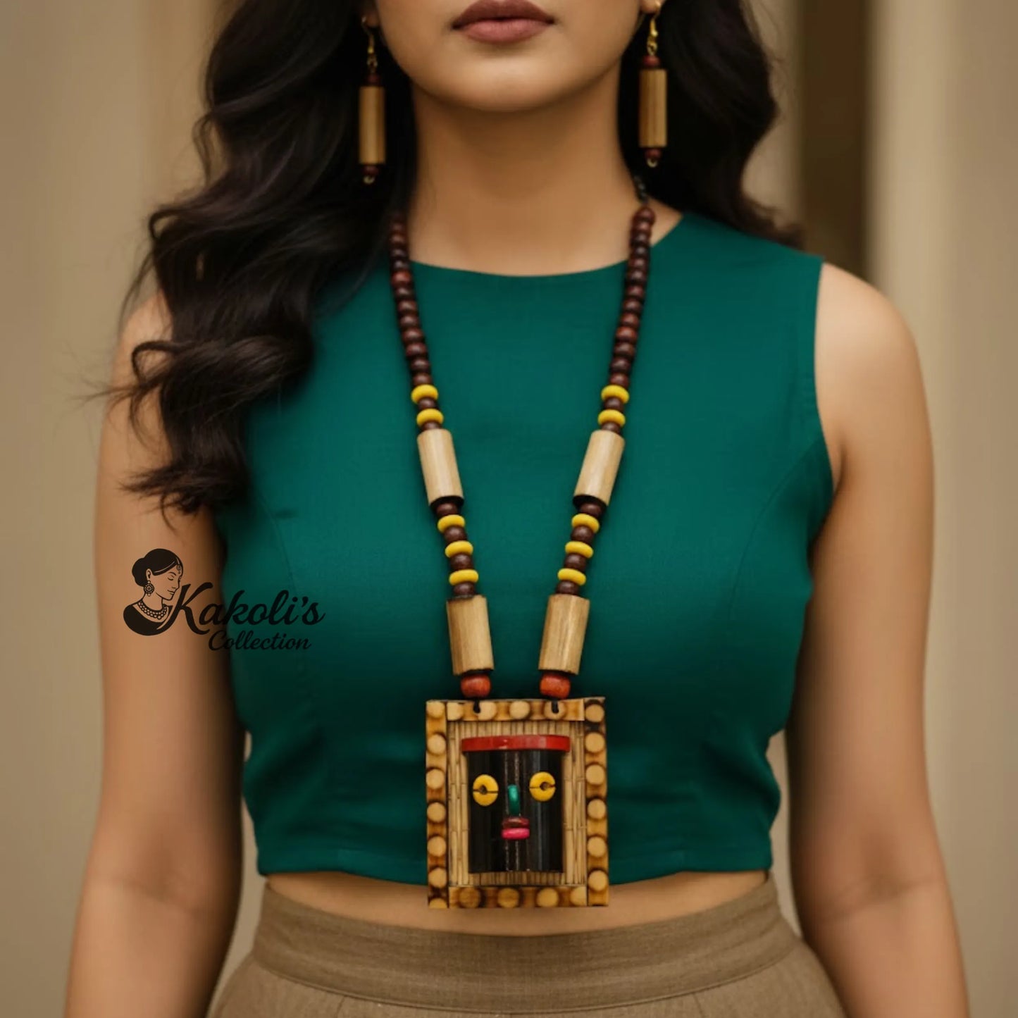 Tribal Rhythm Bamboo Totem Jewelry Set