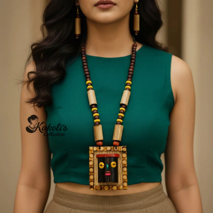 Tribal Rhythm Bamboo Totem Jewelry Set
