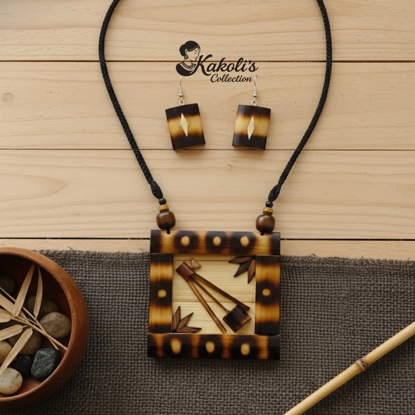 Ektara Melody Bamboo Jewellery Set