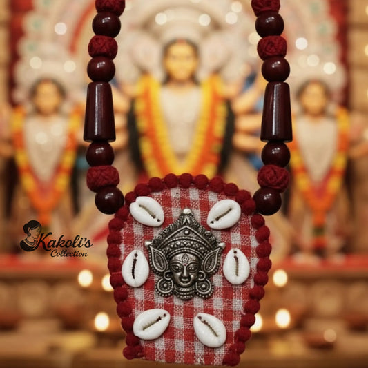 Devi Shankh Cowrie Necklace & Earrings Set