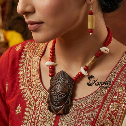 Durga Vanadevi Bamboo Necklace Set