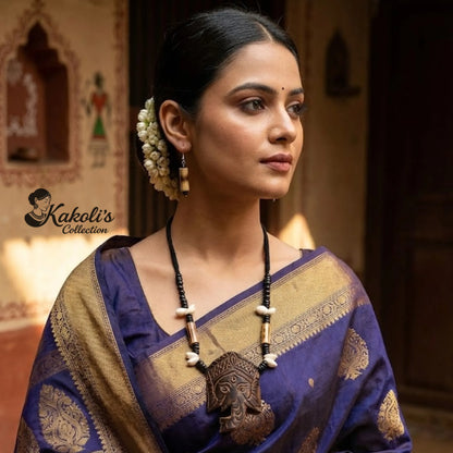 Forest Ganesha Bamboo Necklace Set