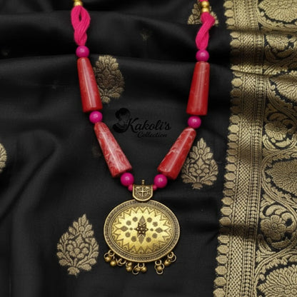Dokra Royale Polymer & Metal Necklace Set