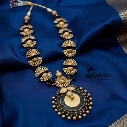 Royal Glow Terracotta Necklace & Jhumka Set