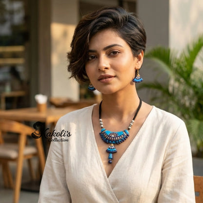 Cafe Cascade Terracotta Necklace & Earrings Set