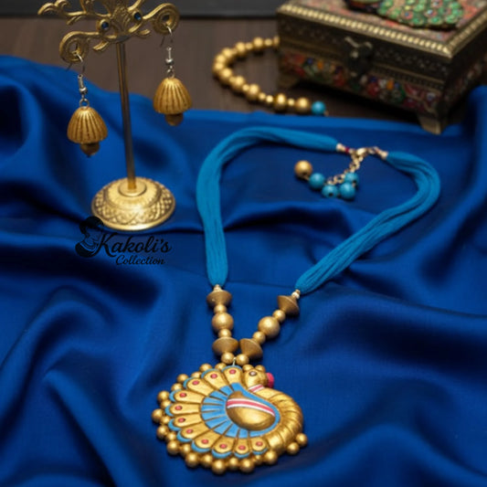 Cafe Halo Terracotta Necklace & Earrings Set
