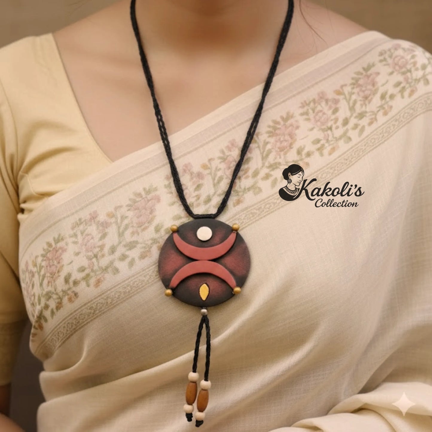 Chediraj Harmony Terracotta Necklace & Earrings Set